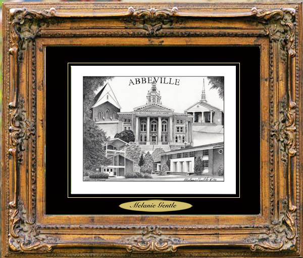 Pencil Drawing of Abbeville, GA