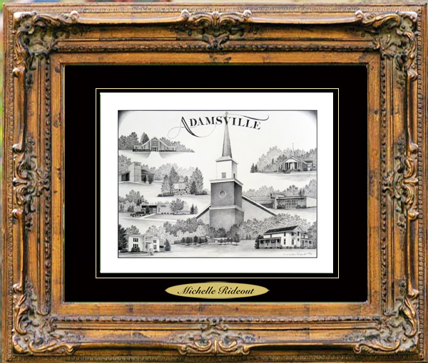 Pencil Drawing of Adamsville TN