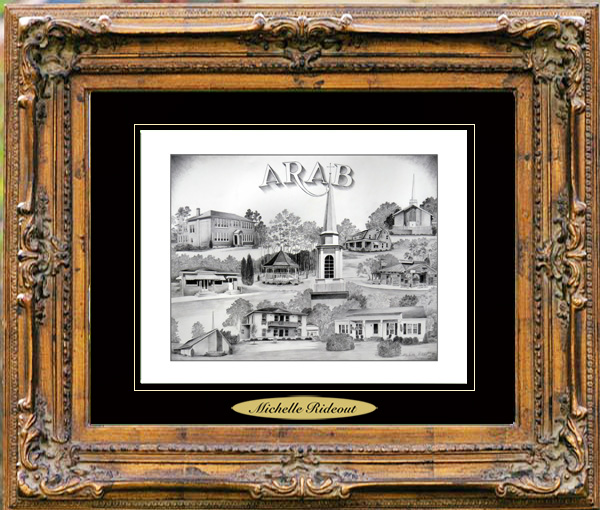 Pencil Drawing of Arab, AL