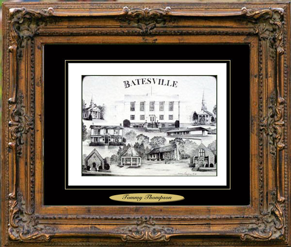 Pencil Drawing of Batesville, AR