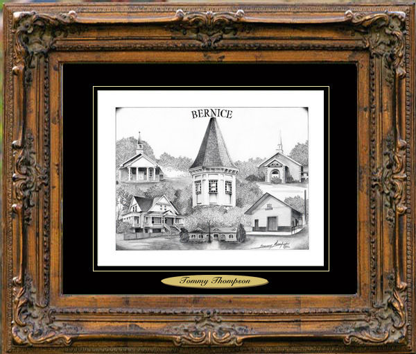 Pencil Drawing of Bernice, LA Village Prints