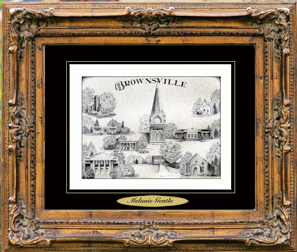 Pencil Drawing of Brownsville, TN