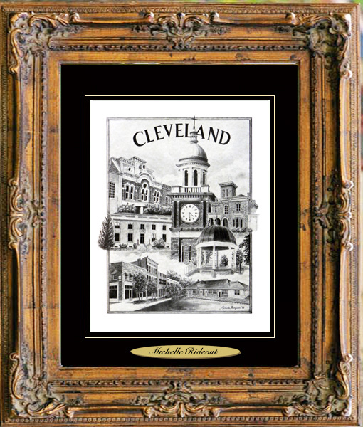 Pencil Drawing of Cleveland, TN