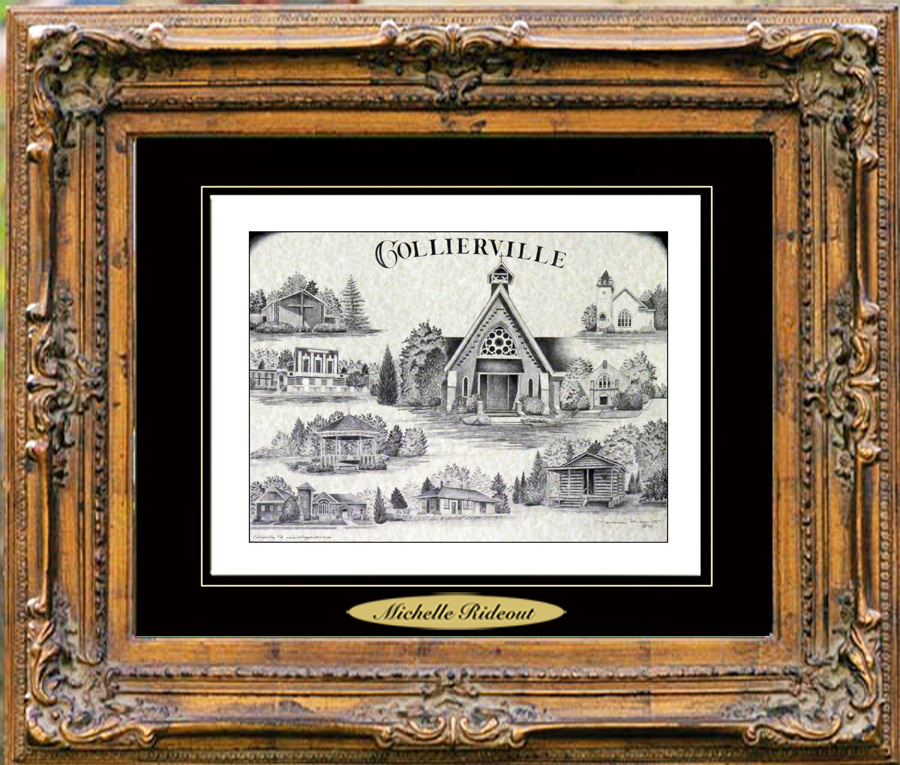 Pencil Drawing of Collierville, TN