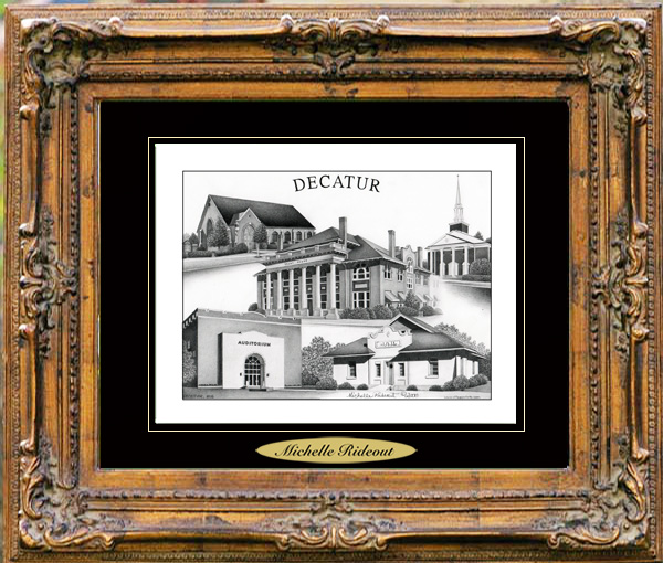 Pencil Drawing of Decatur, MS