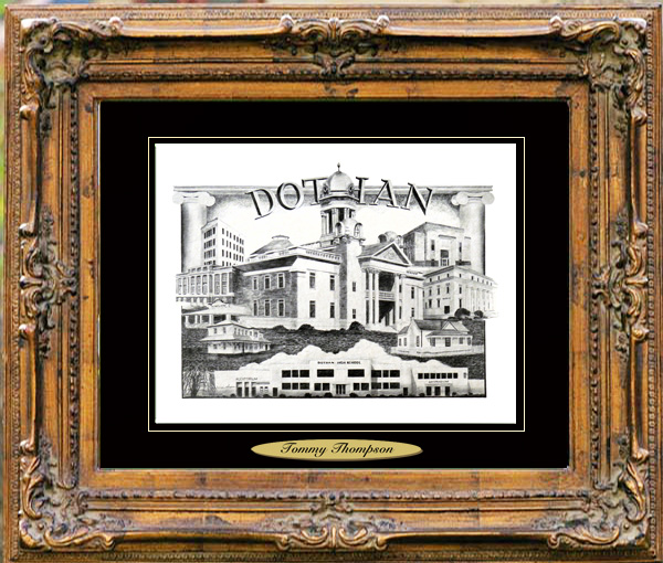 Pencil Drawing of Dothan, AL