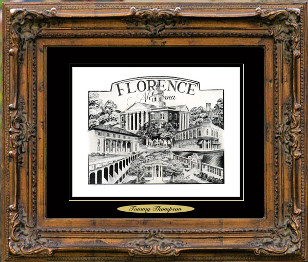 Pencil Drawing of Florence, AL I