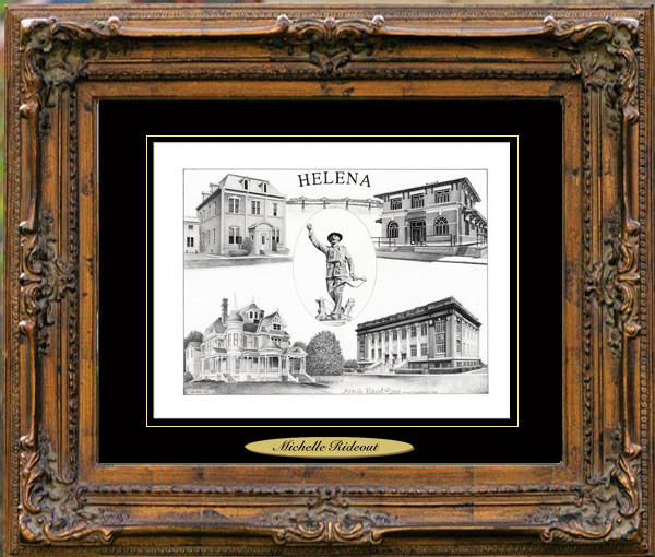 Pencil Drawing of Helena, AR