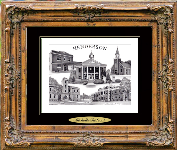 Pencil Drawing of Henderson, TN