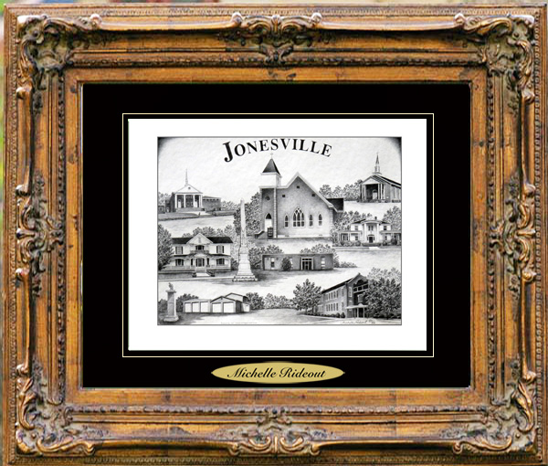 Pencil Drawing of Jonesville, SC