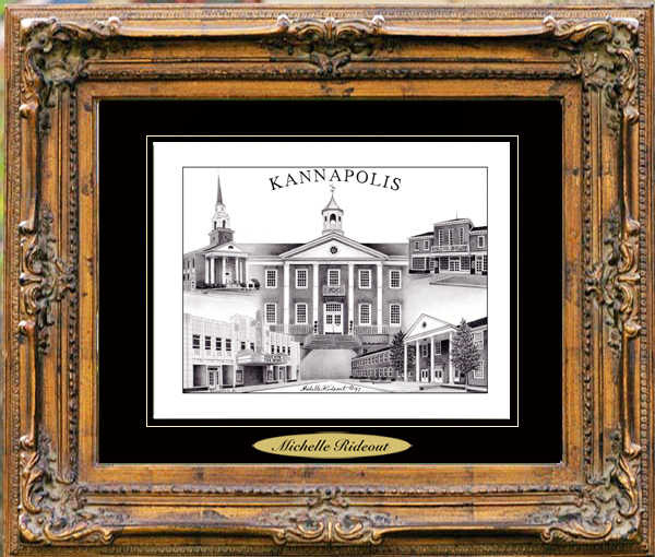 Pencil Drawing of Kannapolis, NC