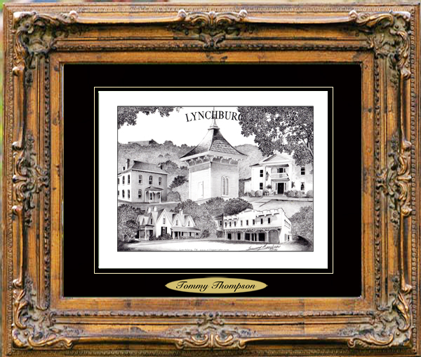 Pencil Drawing of Lynchburg, TN