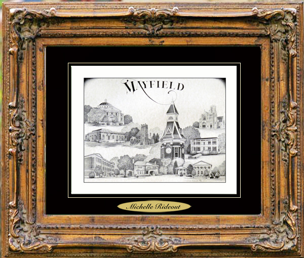 Pencil Drawing of Mayfield, KY