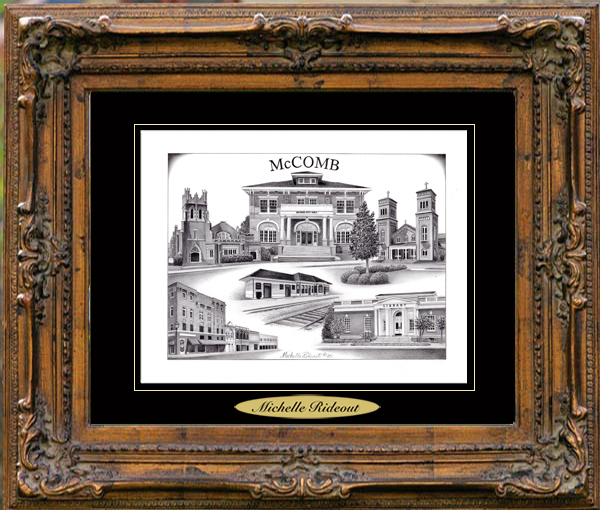 Pencil Drawing of McComb, MS