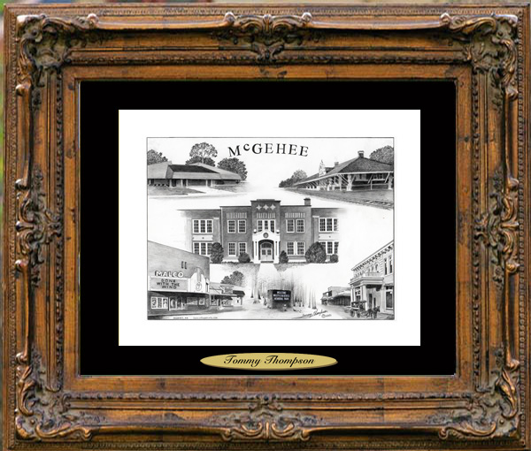 Pencil Drawing of McGehee, AR