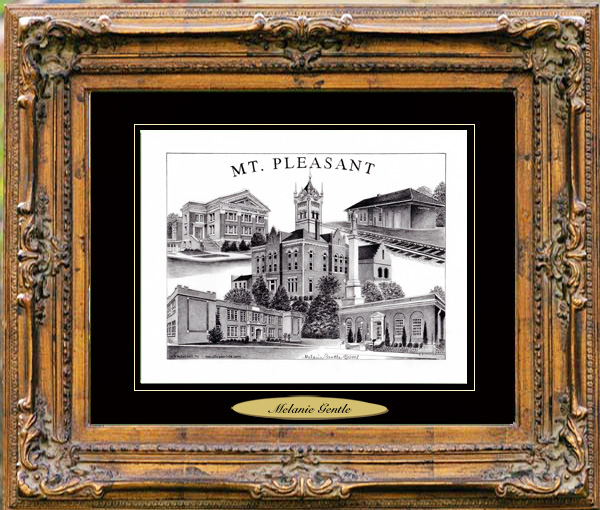 Pencil Drawing of Pleasant, TX