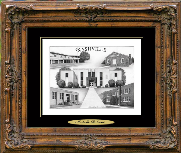 Pencil Drawing of Nashville, AR