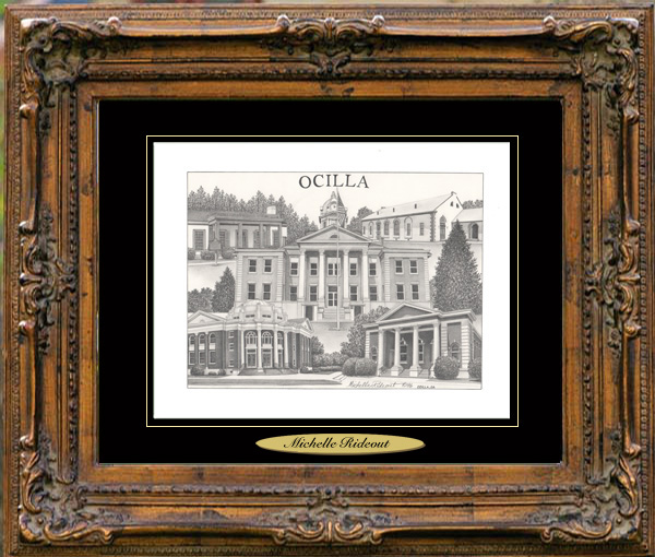 Pencil Drawing of Ocilla, GA