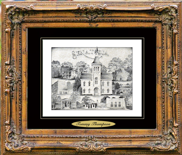 Pencil Drawing of Senatobia, MS