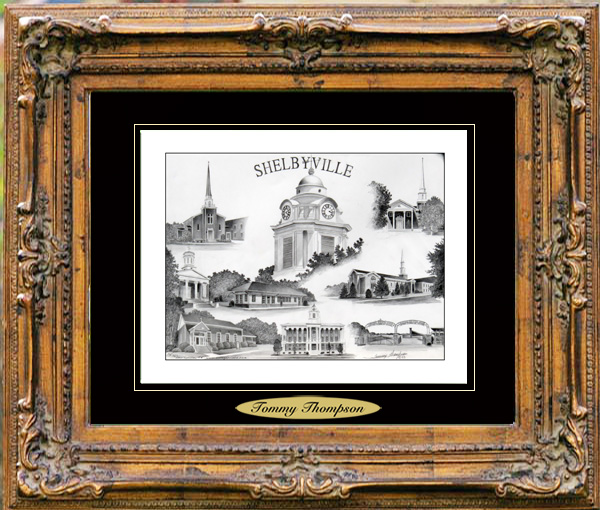 Pencil Drawing of Shelbyville, TN