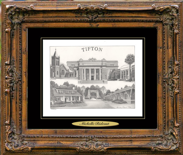 Pencil Drawing of Tifton, GA